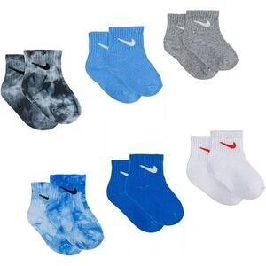 Baby/Toddler Boy Nike 6-Pack Swoosh Ankle Socks Color: Tie Dye Size: 12-24MONTH